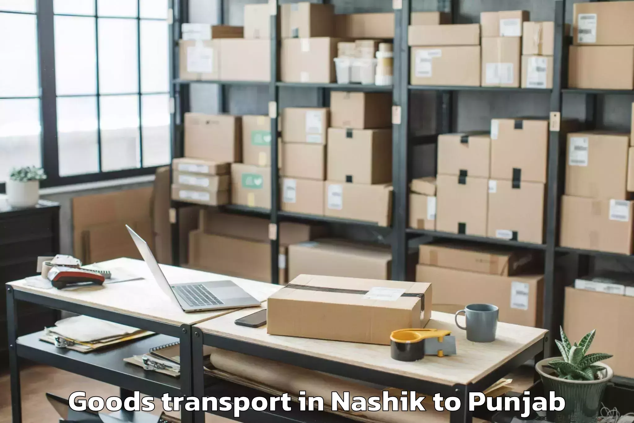 Top Nashik to Moonak Goods Transport Available